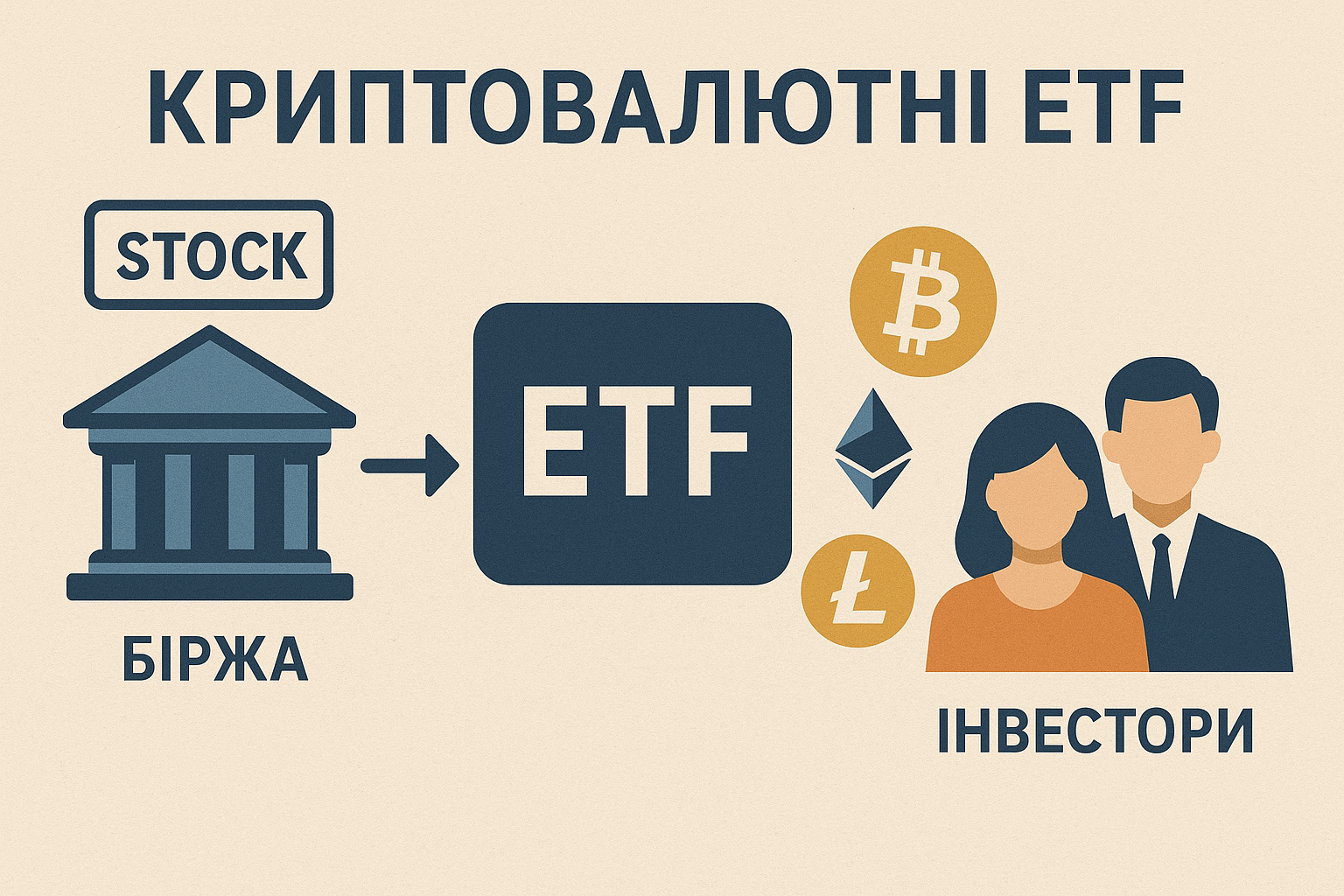 Детальніше про статтю Як працюють криптовалютні ETF?